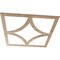 Ekena Millwork Statesman Wood Fretwork Pierced Ceiling Medallion, Red Oak, 38"OD x 24 1/4"ID x 1/4"T CMWP38X38X0250STRO - alternate 2
